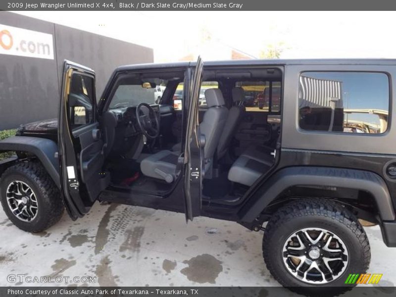 Black / Dark Slate Gray/Medium Slate Gray 2009 Jeep Wrangler Unlimited X 4x4