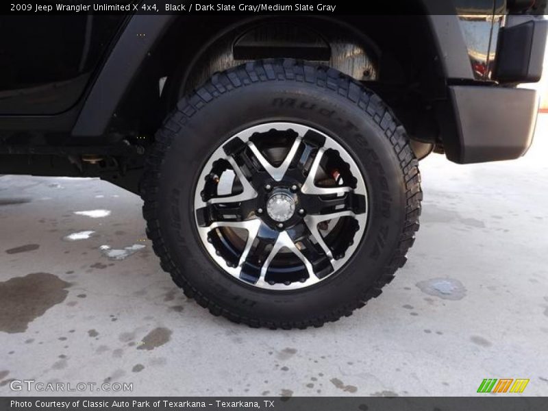 Black / Dark Slate Gray/Medium Slate Gray 2009 Jeep Wrangler Unlimited X 4x4