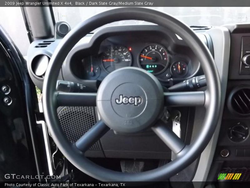 Black / Dark Slate Gray/Medium Slate Gray 2009 Jeep Wrangler Unlimited X 4x4