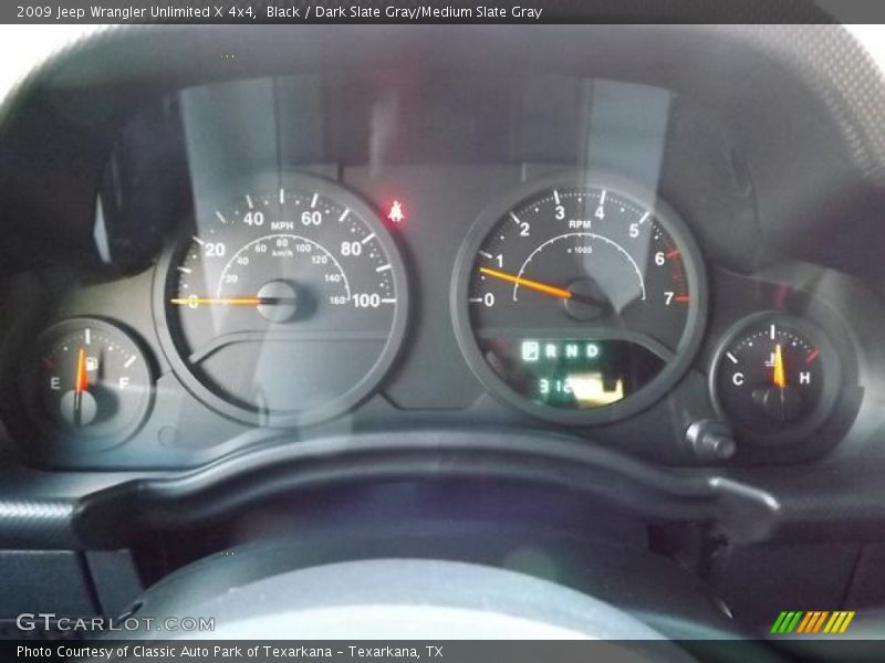 Black / Dark Slate Gray/Medium Slate Gray 2009 Jeep Wrangler Unlimited X 4x4