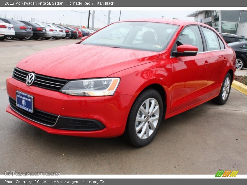 Tornado Red / Titan Black 2013 Volkswagen Jetta SE Sedan