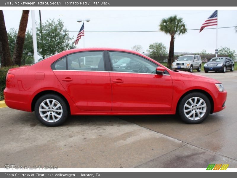Tornado Red / Titan Black 2013 Volkswagen Jetta SE Sedan