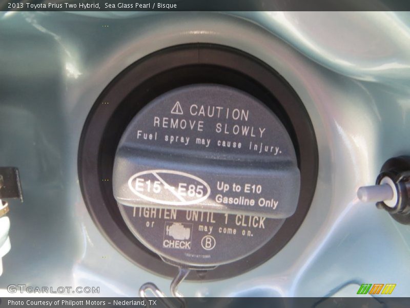 Sea Glass Pearl / Bisque 2013 Toyota Prius Two Hybrid