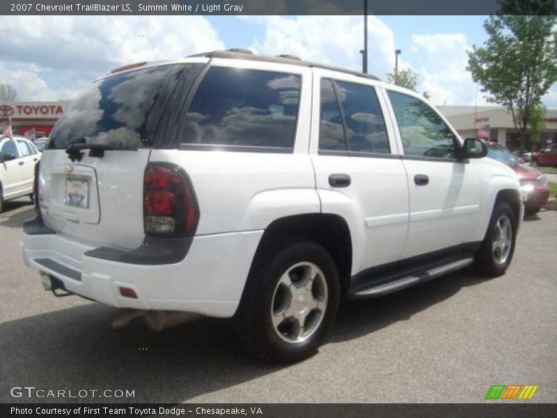 Summit White / Light Gray 2007 Chevrolet TrailBlazer LS