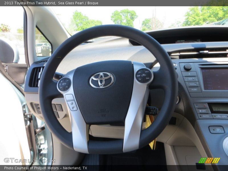 Sea Glass Pearl / Bisque 2013 Toyota Prius Two Hybrid