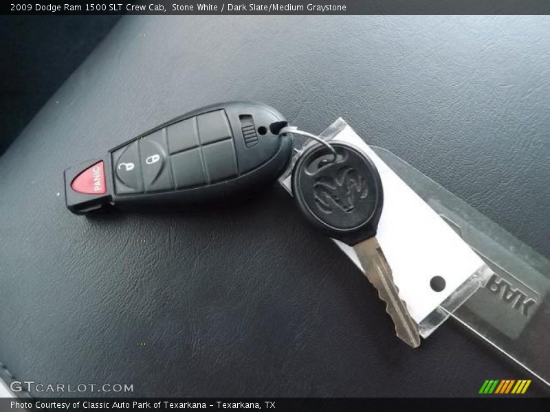 Stone White / Dark Slate/Medium Graystone 2009 Dodge Ram 1500 SLT Crew Cab