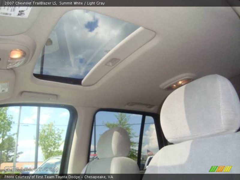 Summit White / Light Gray 2007 Chevrolet TrailBlazer LS
