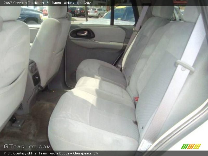 Summit White / Light Gray 2007 Chevrolet TrailBlazer LS