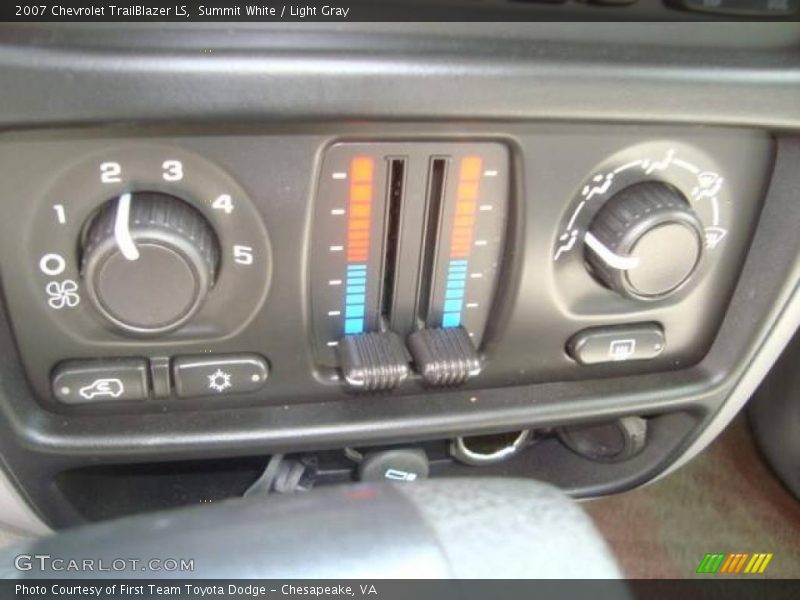 Summit White / Light Gray 2007 Chevrolet TrailBlazer LS