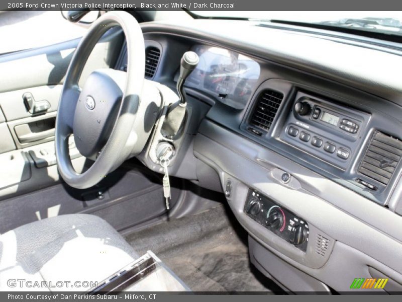 Black and White / Dark Charcoal 2005 Ford Crown Victoria Police Interceptor