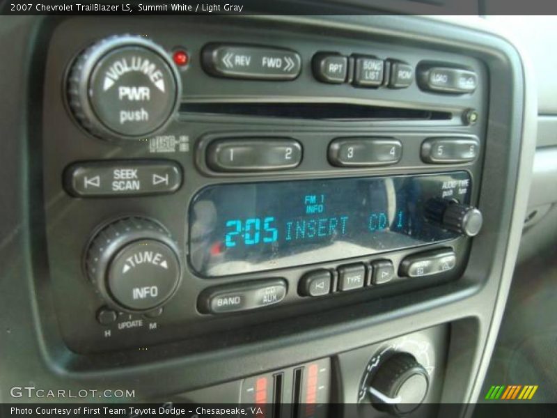 Summit White / Light Gray 2007 Chevrolet TrailBlazer LS