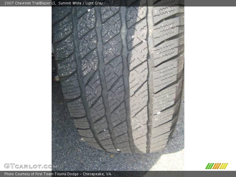 Summit White / Light Gray 2007 Chevrolet TrailBlazer LS