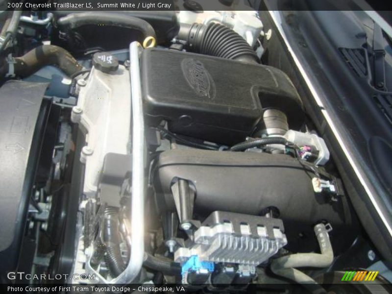 Summit White / Light Gray 2007 Chevrolet TrailBlazer LS