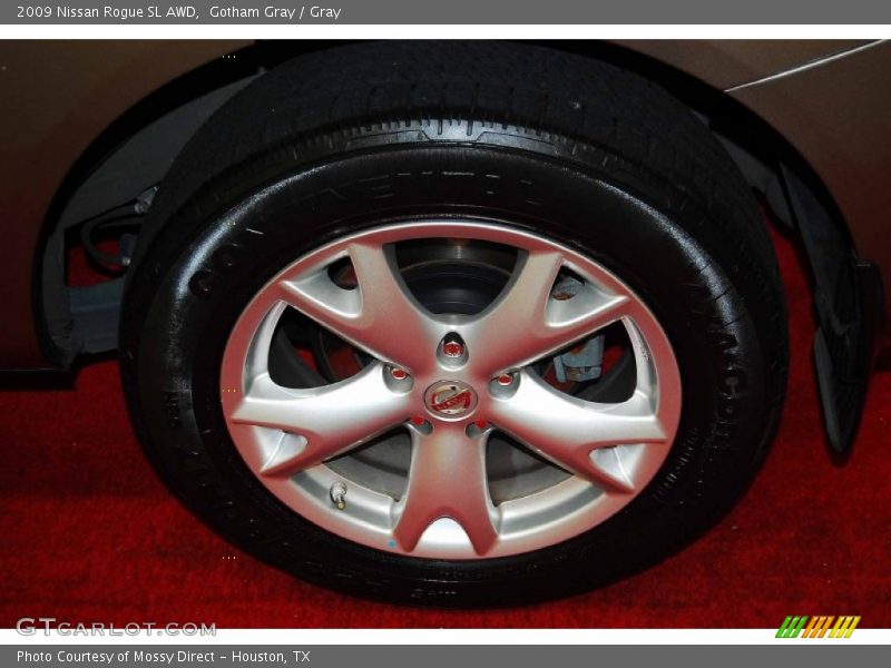 Gotham Gray / Gray 2009 Nissan Rogue SL AWD