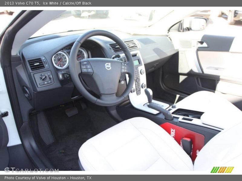 Ice White / Calcite/Off Black 2013 Volvo C70 T5