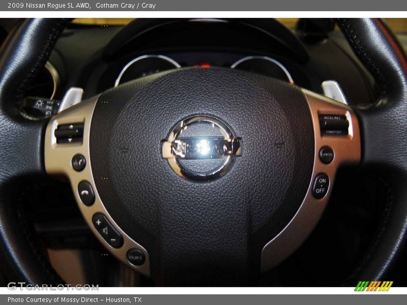 Gotham Gray / Gray 2009 Nissan Rogue SL AWD