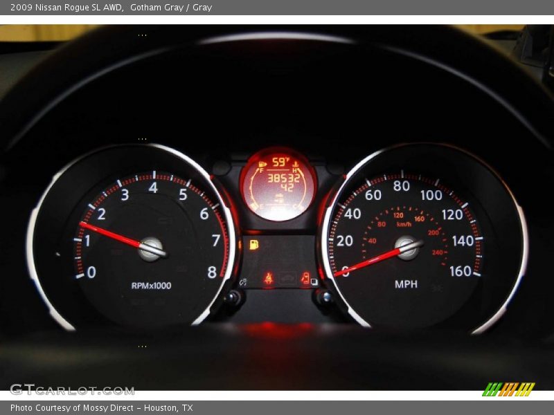 Gotham Gray / Gray 2009 Nissan Rogue SL AWD