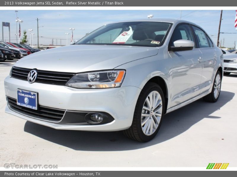 Reflex Silver Metallic / Titan Black 2013 Volkswagen Jetta SEL Sedan