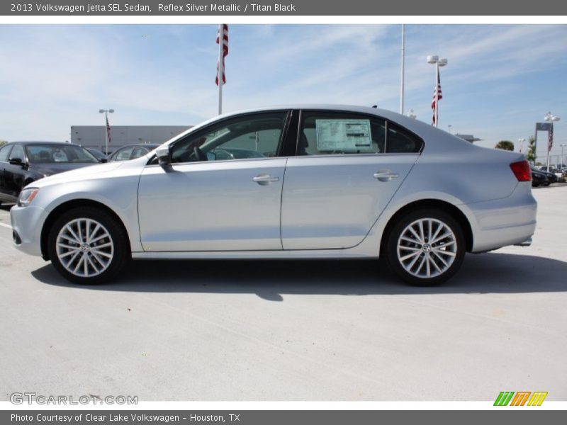 Reflex Silver Metallic / Titan Black 2013 Volkswagen Jetta SEL Sedan