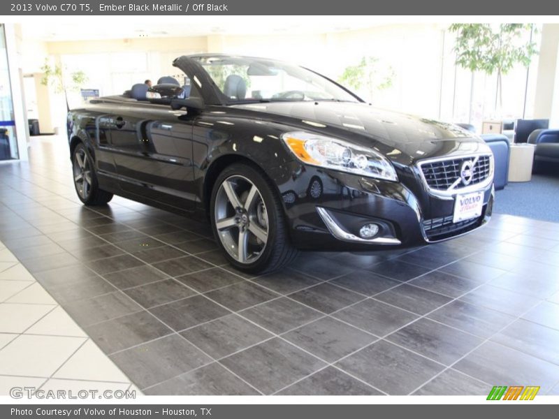 Ember Black Metallic / Off Black 2013 Volvo C70 T5