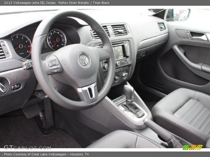 Reflex Silver Metallic / Titan Black 2013 Volkswagen Jetta SEL Sedan