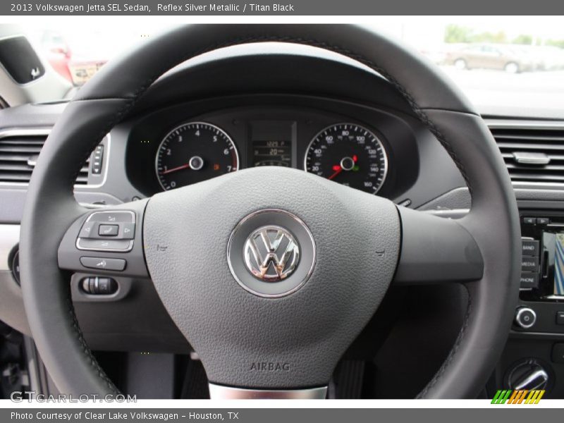 Reflex Silver Metallic / Titan Black 2013 Volkswagen Jetta SEL Sedan