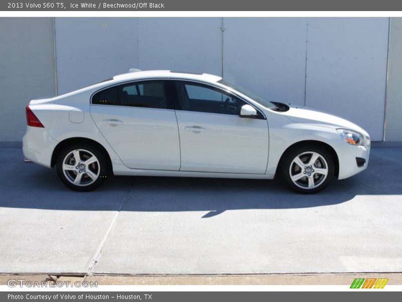 Ice White / Beechwood/Off Black 2013 Volvo S60 T5