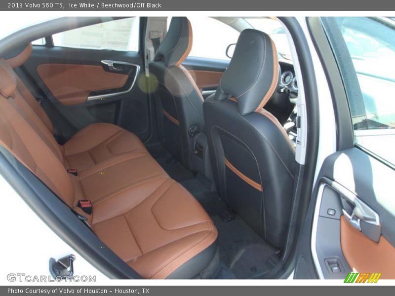 Ice White / Beechwood/Off Black 2013 Volvo S60 T5