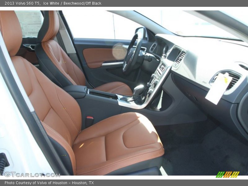 Ice White / Beechwood/Off Black 2013 Volvo S60 T5