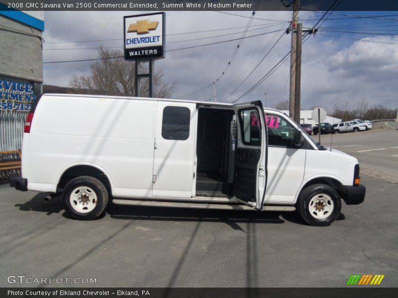 Summit White / Medium Pewter 2008 GMC Savana Van 2500 Commercial Extended