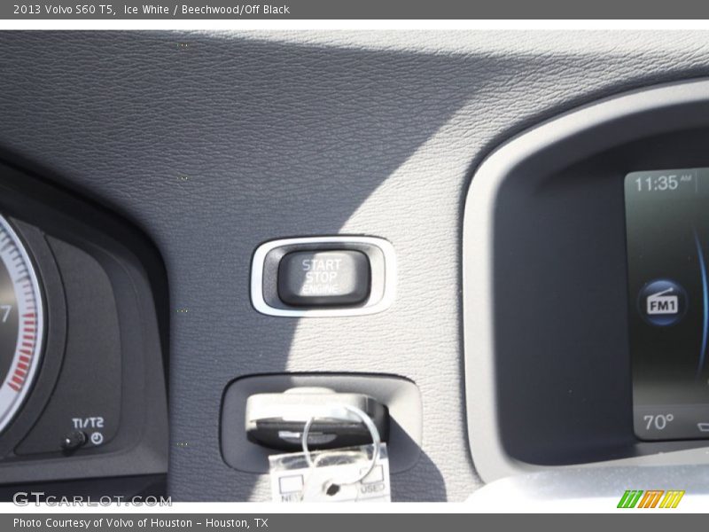 Ice White / Beechwood/Off Black 2013 Volvo S60 T5