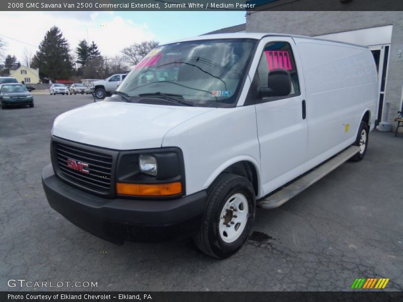 Summit White / Medium Pewter 2008 GMC Savana Van 2500 Commercial Extended