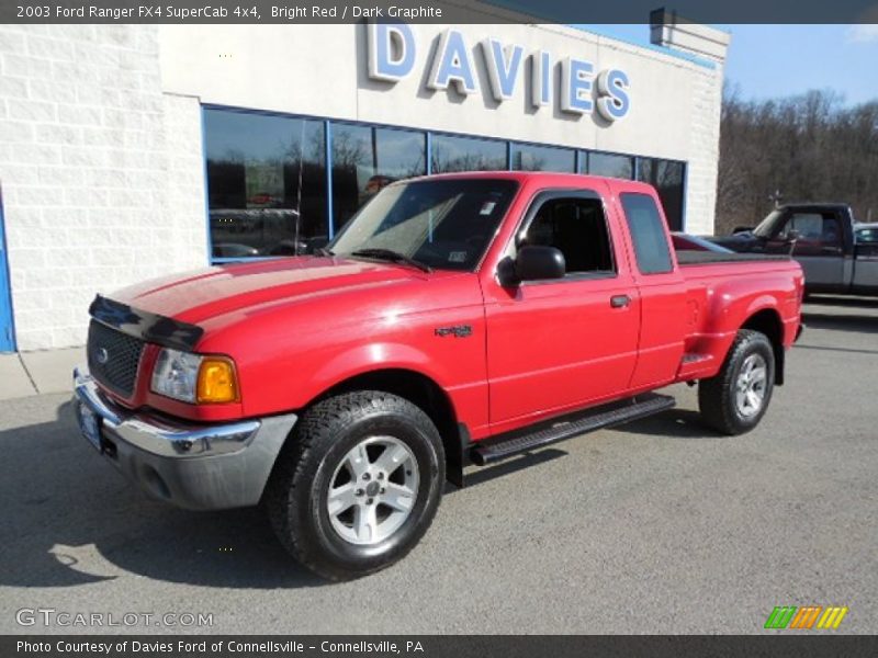 Bright Red / Dark Graphite 2003 Ford Ranger FX4 SuperCab 4x4