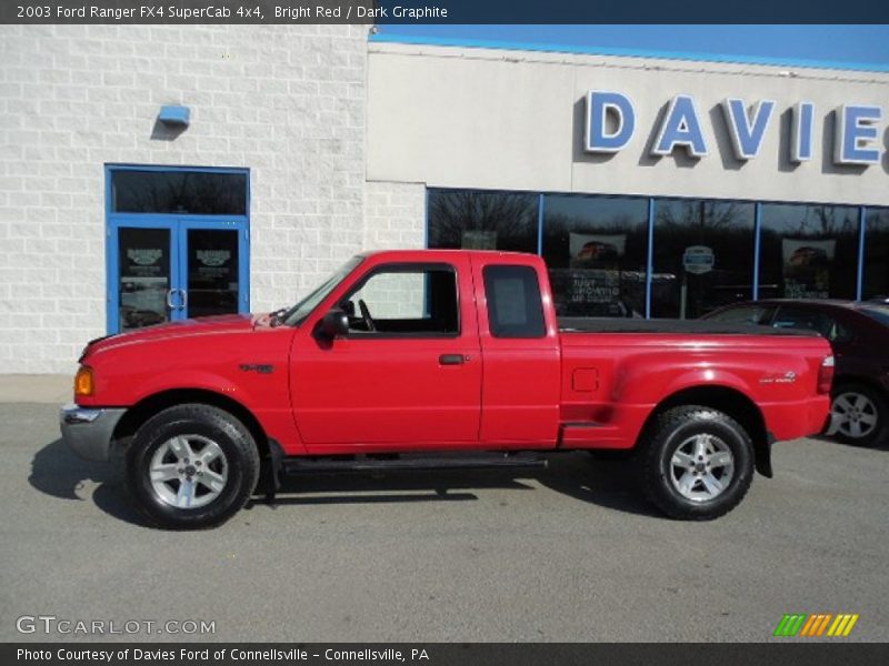 Bright Red / Dark Graphite 2003 Ford Ranger FX4 SuperCab 4x4