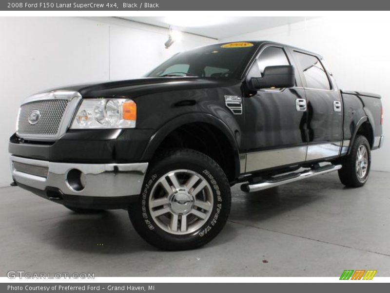 Black / Black 2008 Ford F150 Lariat SuperCrew 4x4