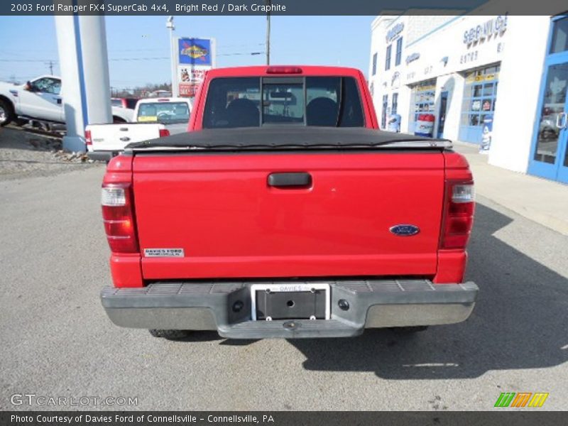 Bright Red / Dark Graphite 2003 Ford Ranger FX4 SuperCab 4x4