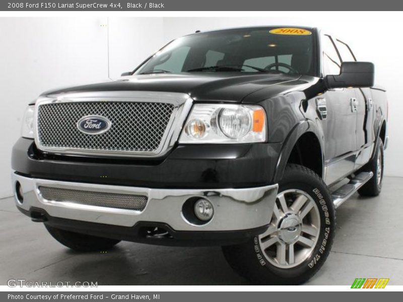 Black / Black 2008 Ford F150 Lariat SuperCrew 4x4