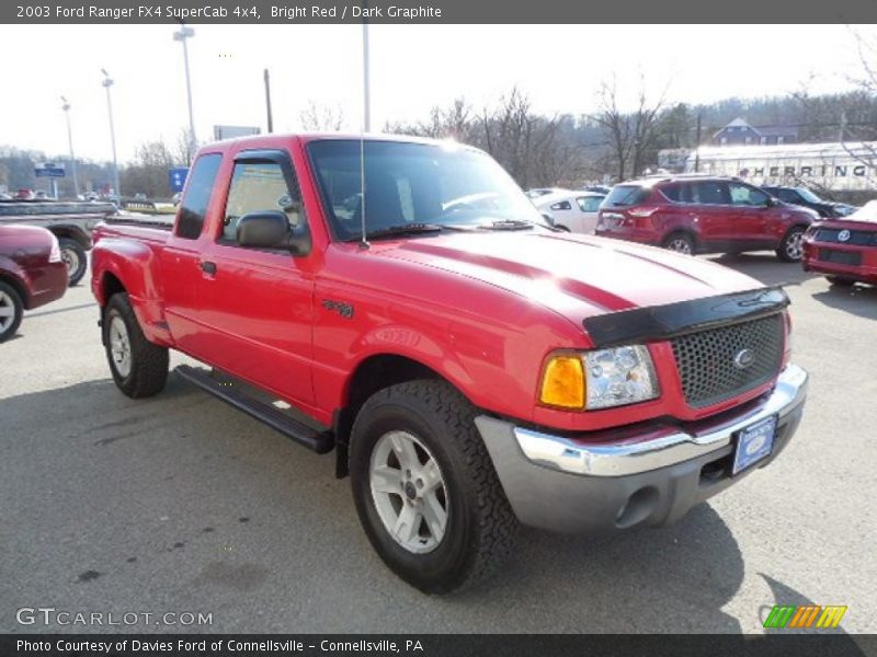 Bright Red / Dark Graphite 2003 Ford Ranger FX4 SuperCab 4x4