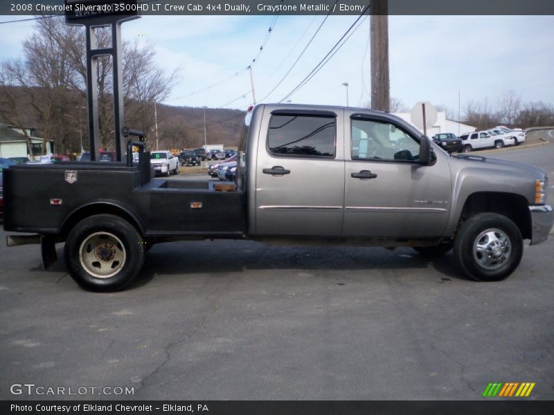 Graystone Metallic / Ebony 2008 Chevrolet Silverado 3500HD LT Crew Cab 4x4 Dually