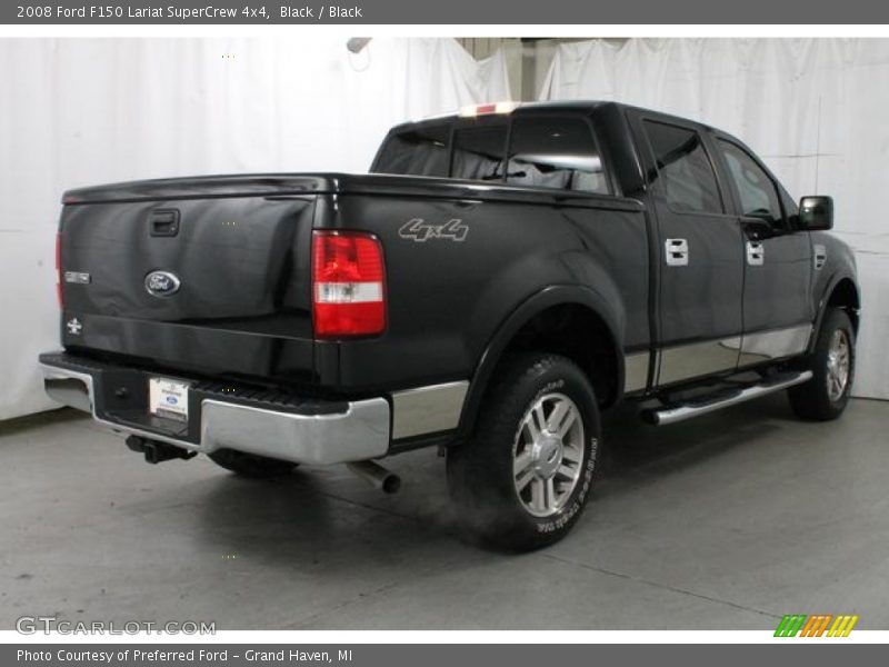 Black / Black 2008 Ford F150 Lariat SuperCrew 4x4