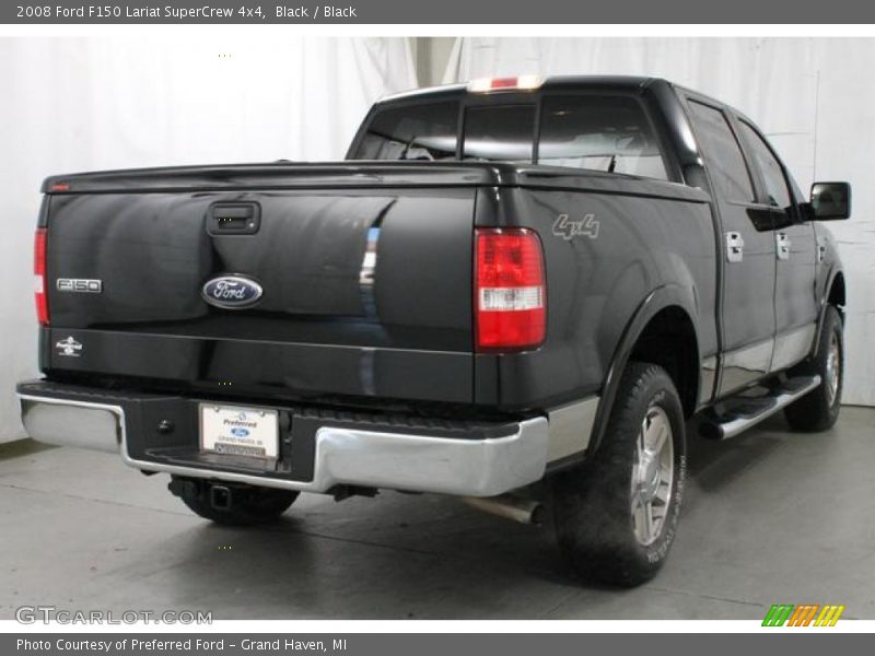 Black / Black 2008 Ford F150 Lariat SuperCrew 4x4