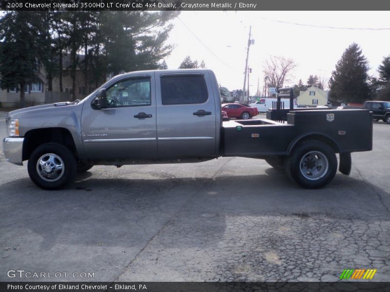 Graystone Metallic / Ebony 2008 Chevrolet Silverado 3500HD LT Crew Cab 4x4 Dually