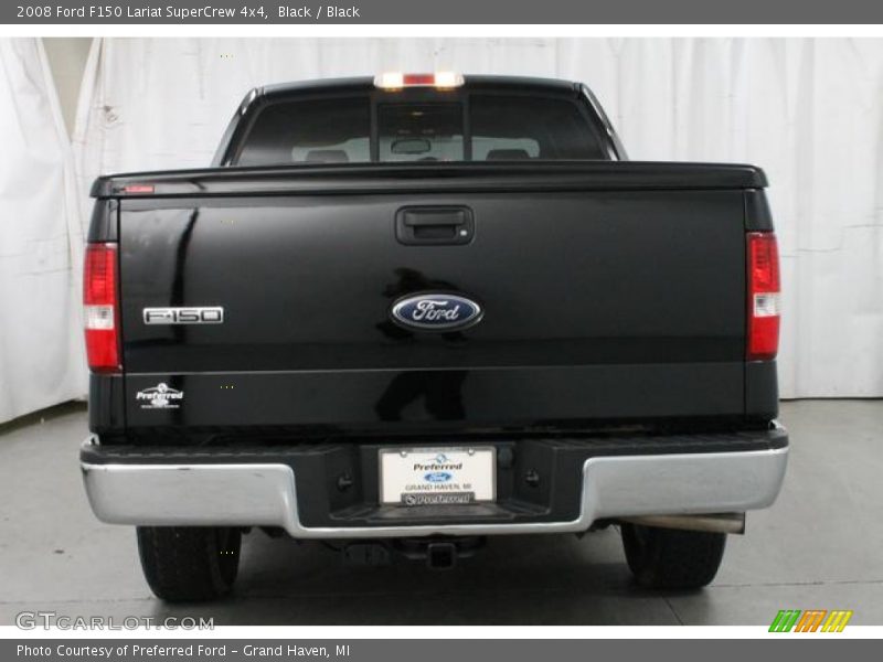 Black / Black 2008 Ford F150 Lariat SuperCrew 4x4