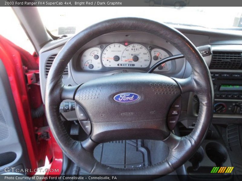 Bright Red / Dark Graphite 2003 Ford Ranger FX4 SuperCab 4x4
