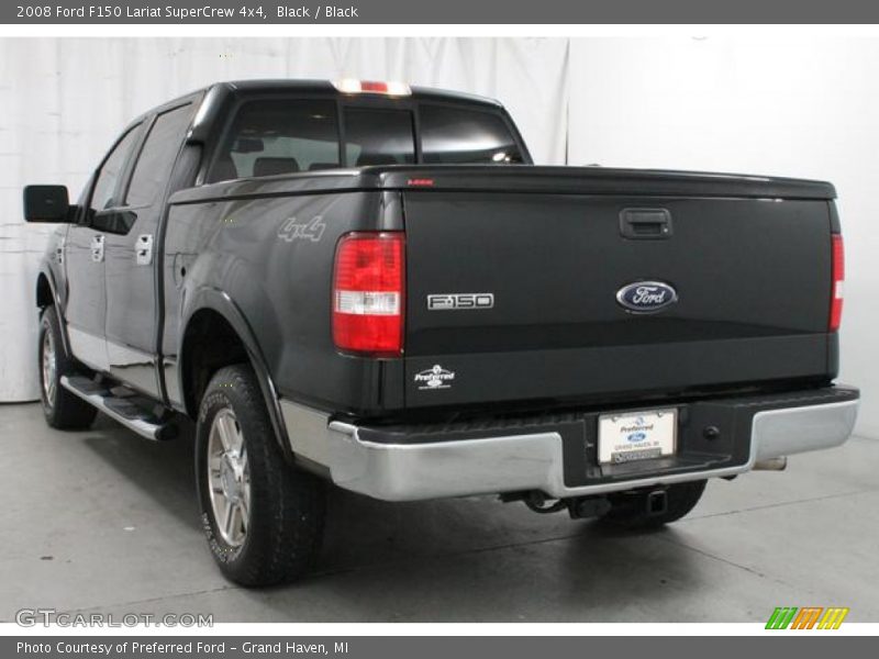 Black / Black 2008 Ford F150 Lariat SuperCrew 4x4