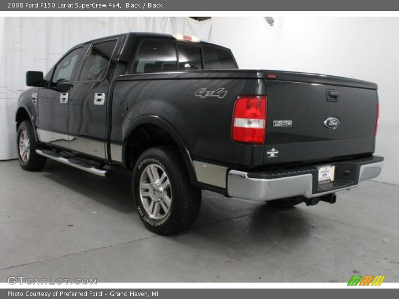 Black / Black 2008 Ford F150 Lariat SuperCrew 4x4