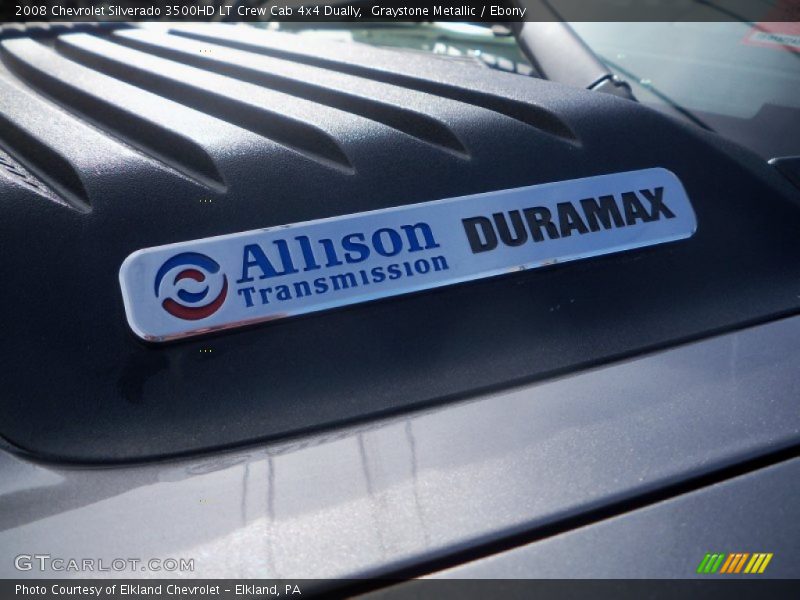 Graystone Metallic / Ebony 2008 Chevrolet Silverado 3500HD LT Crew Cab 4x4 Dually