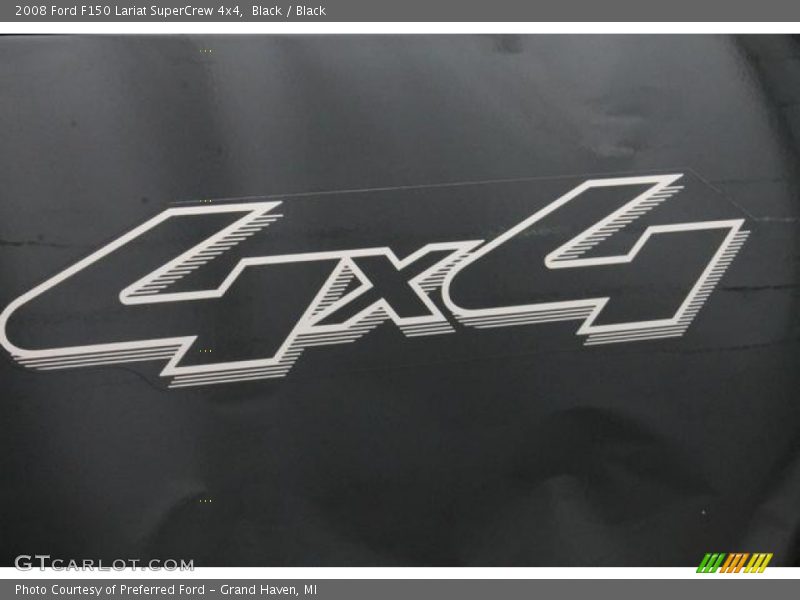 Black / Black 2008 Ford F150 Lariat SuperCrew 4x4