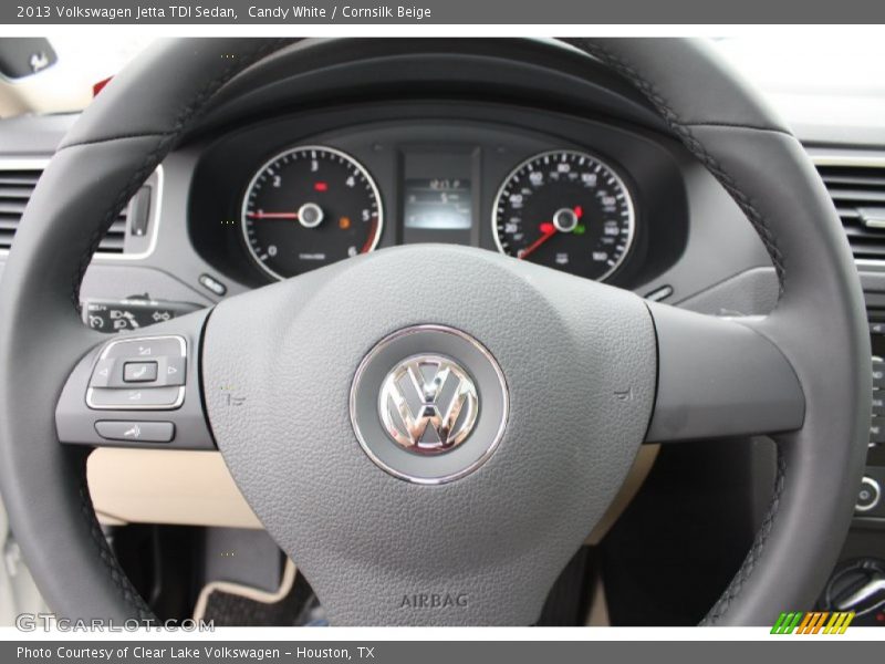 Candy White / Cornsilk Beige 2013 Volkswagen Jetta TDI Sedan