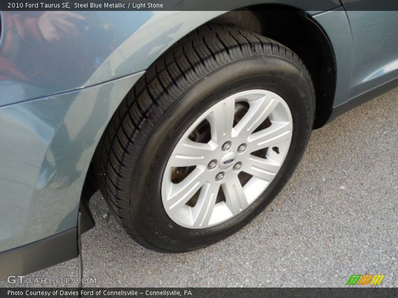 Steel Blue Metallic / Light Stone 2010 Ford Taurus SE